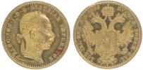 Dukát 1886 b.zn._dr.hr. v rev.