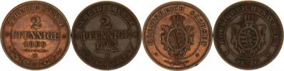 2 Pfennige 1863 B