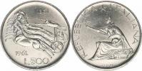 500 Lire 1961 R - Quadriga           KM 99    Ag 835  11